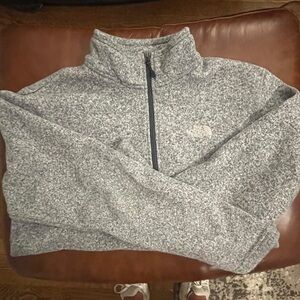 North face Gray Quarter Zip